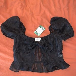 Sorella Boutique front tie blouse
